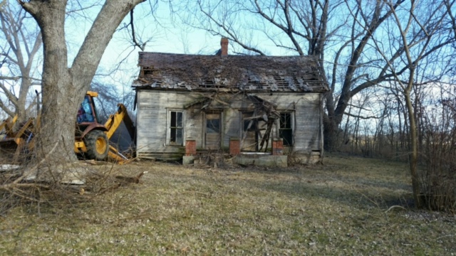 House before demolition